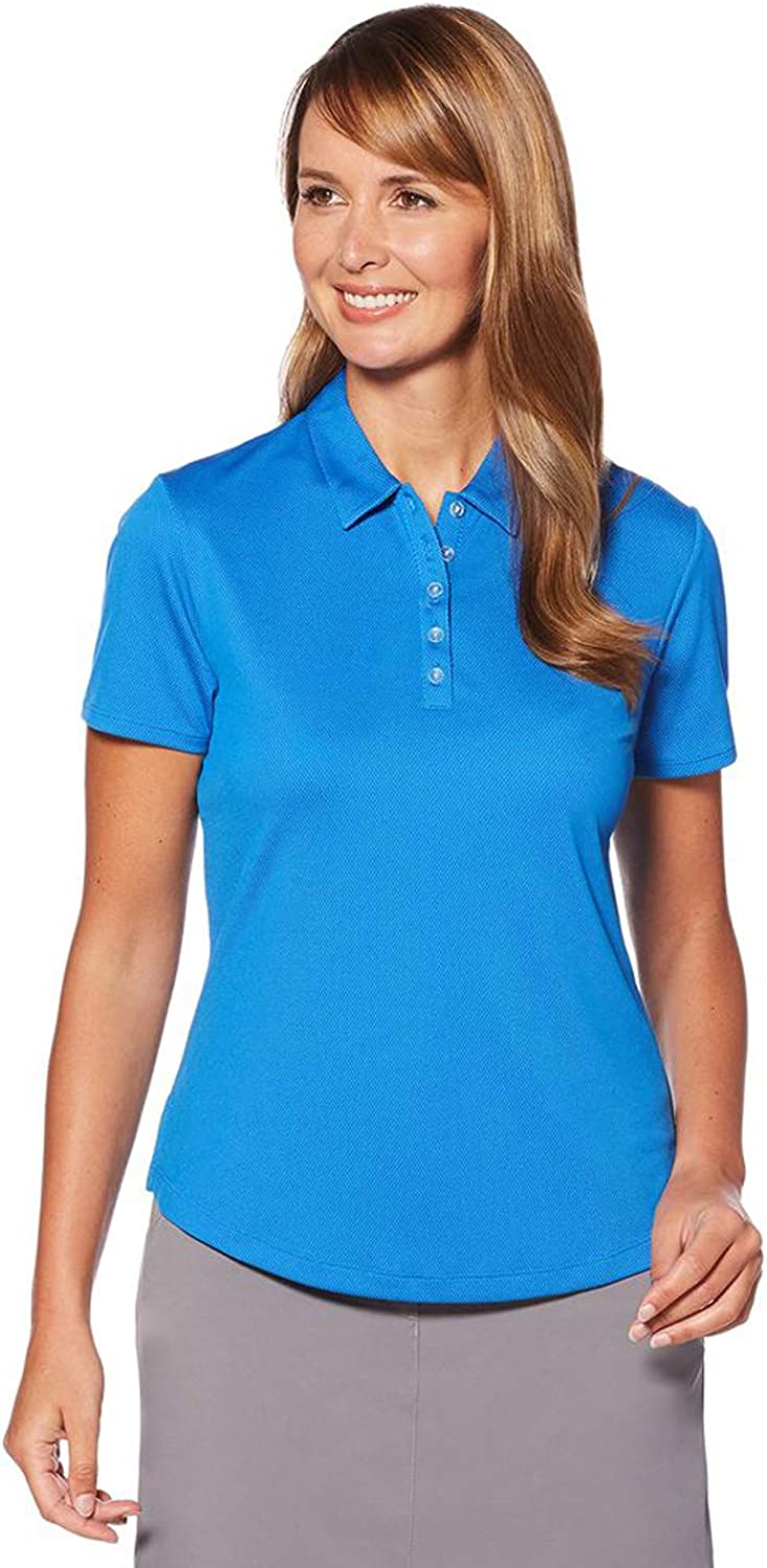 Callaway Women's Short Sleeve Opti-dri Cooling Birdseye Golf Polo