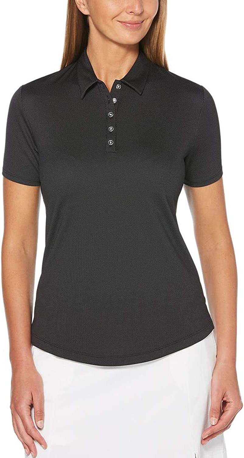 Callaway Women's Short Sleeve Opti-dri Cooling Birdseye Golf Polo Shirt