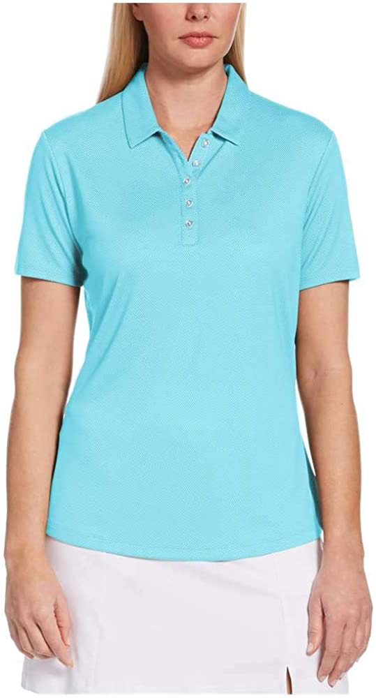 Callaway Women's Short Sleeve Opti-dri Cooling Birdseye Golf Polo