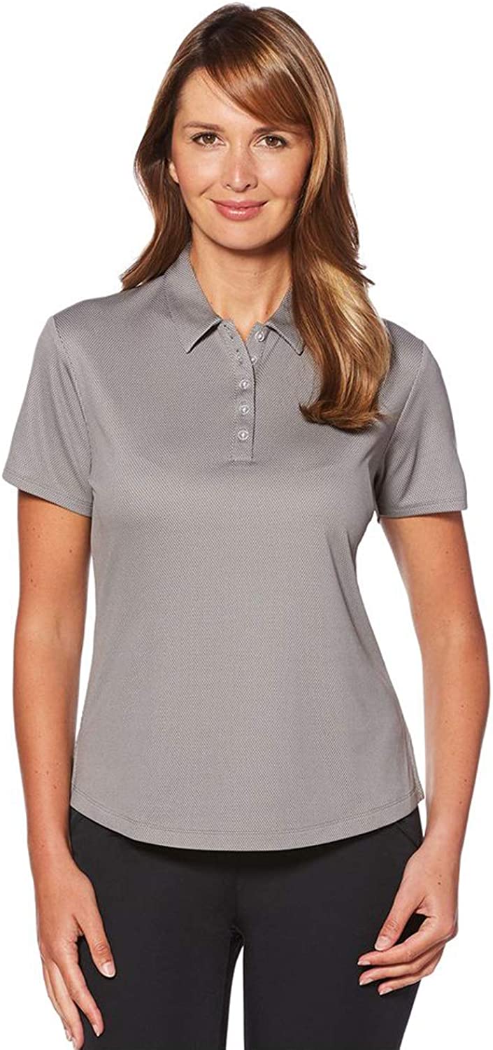 Callaway Women's Short Sleeve Opti-dri Cooling Birdseye Golf Polo