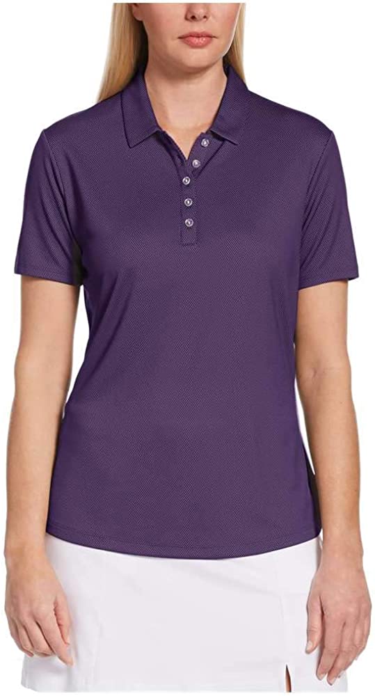 Callaway Women's Short Sleeve Opti-dri Cooling Birdseye Golf Polo