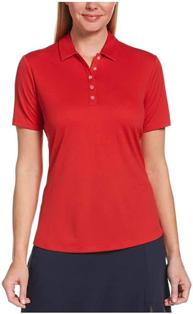 Callaway Women's Short Sleeve Opti-dri Cooling Birdseye Golf Polo